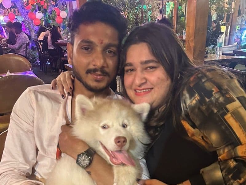 Alaskan Husky 1 year old male medium named Bluu for breeding in Konkan Division, Maharashtra | Petmeetly