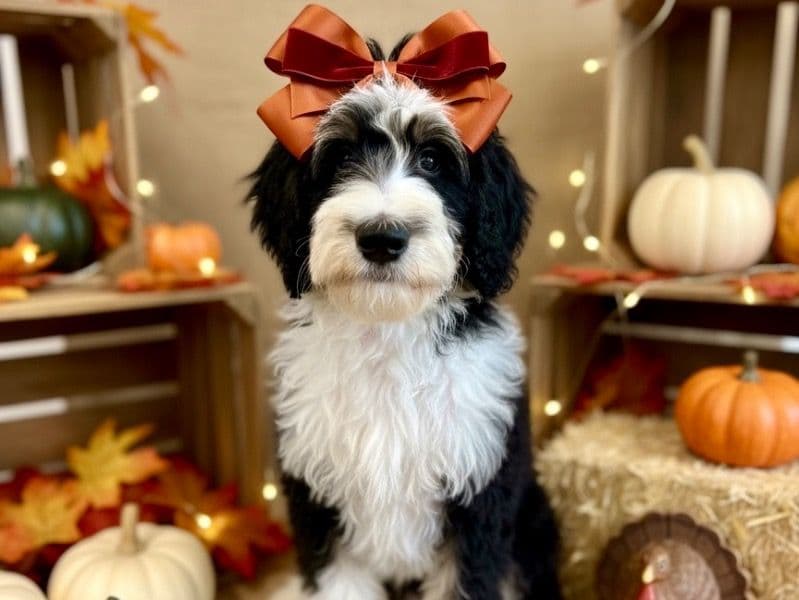 Bernedoodle 4 months old female large named Coral for sale in Riverside County, California | Petmeetly