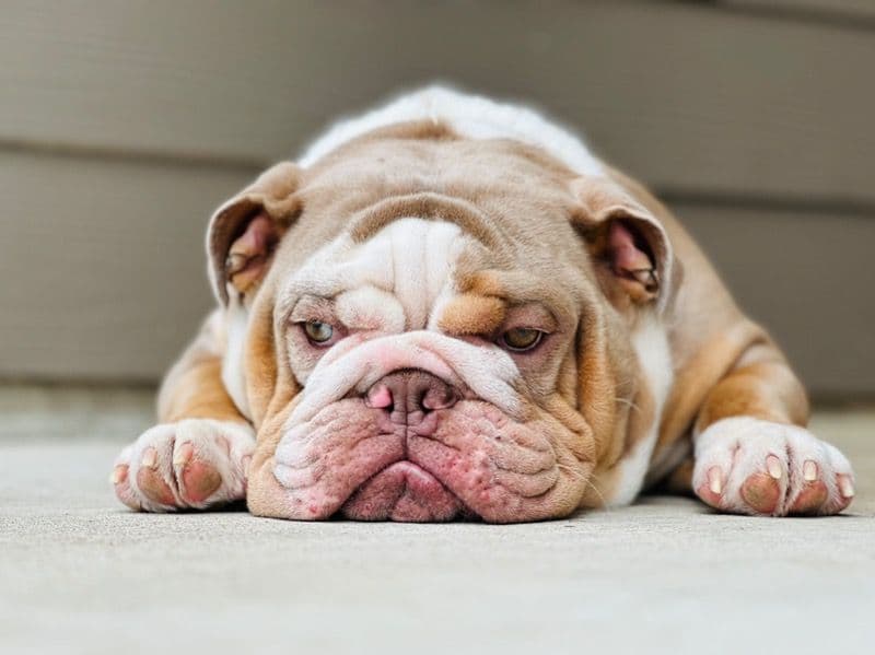 Old English Bulldog 1 year 11 months old male large named Maverick for breeding in Lubbock County, Texas | Petmeetly