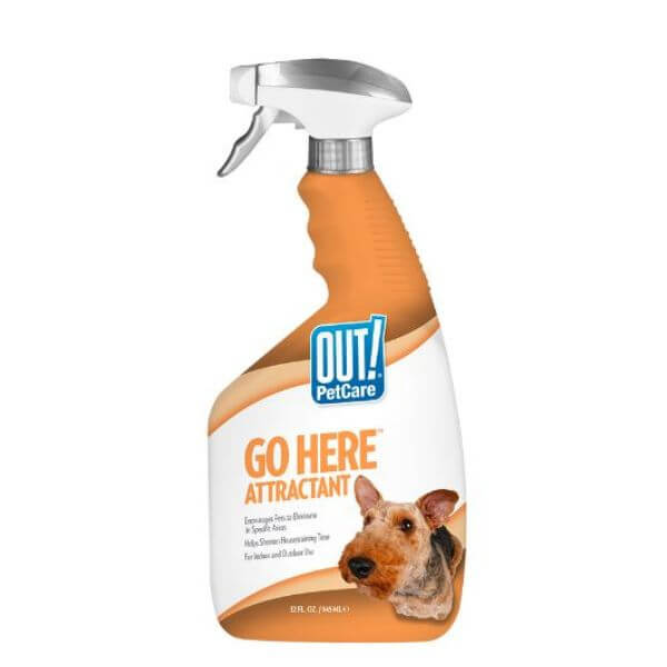 OUT! Go Here Attractant Indoor & Outdoor Dog Training Spray-petmeetly.com