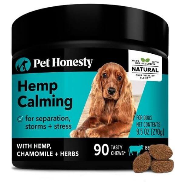 PetHonesty Hemp Calming Anxiety & Hyperactivity Soft Chews-petmeetly.com