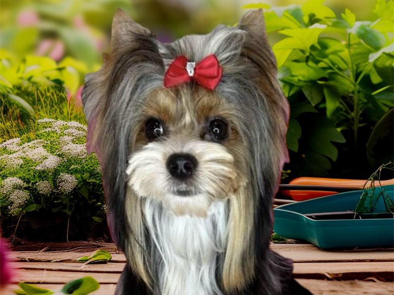 Elpida – Biewer Terrier Female Dog for Breeding in Калифорния | Vaccinated